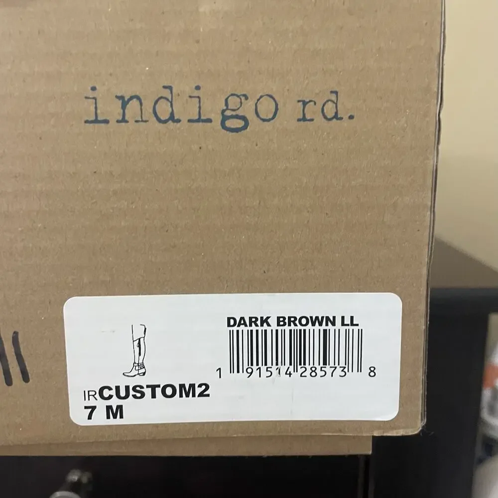 Indigo Women's Over the Knee Boots‎ Dark Brown